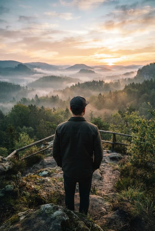 A creator standing before a bigger tomorrow