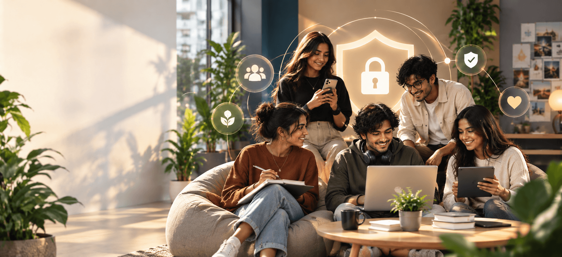 People on laptops and phones building the Verzii community